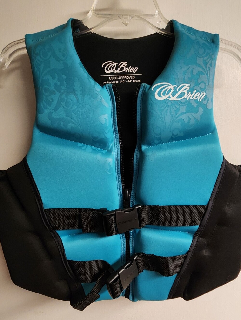 Kevin O'Brien Women's Teal and Black Neoprene Life Vest